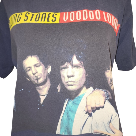 Vtg 1994-1995 Rolling Stones Concert T-shirt  Mens LARGE Made USA Voodoo Lounge - Picture 5 of 12